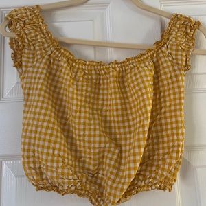 Brandy Melville off the shoulder crop top